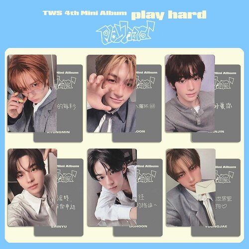 TWS吐司 专辑PLAY HARD周边自印小卡 一直娱YZY特典小卡 中文卡背 - 图3
