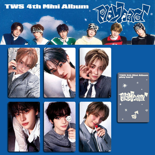 TWS周边小卡明信片PLAY HARD专辑卡收藏卡特典卡韩振 申惟照片卡 - 图3