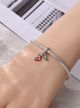 圣诞小麋鹿吊坠串珠BEADS手工DIY