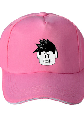 游戏roblox帽子周边欧美棒球帽卡通百搭鸭舌帽学生遮阳帽夏季帽子
