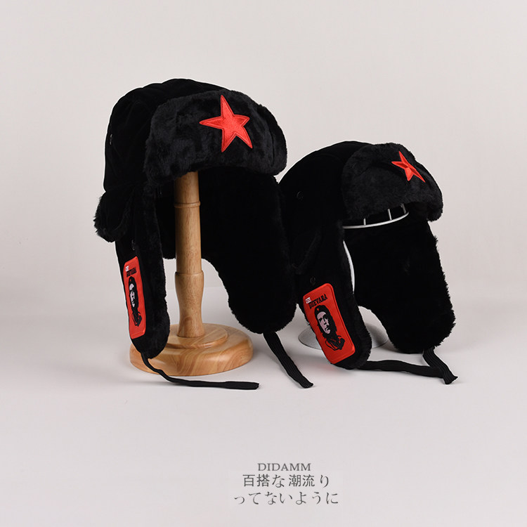 雷锋帽男冬季保暖儿童棉帽子防寒加厚东北骑车红五角星火车头帽女,淘宝优惠券,粉丝福利购,淘宝优惠卷