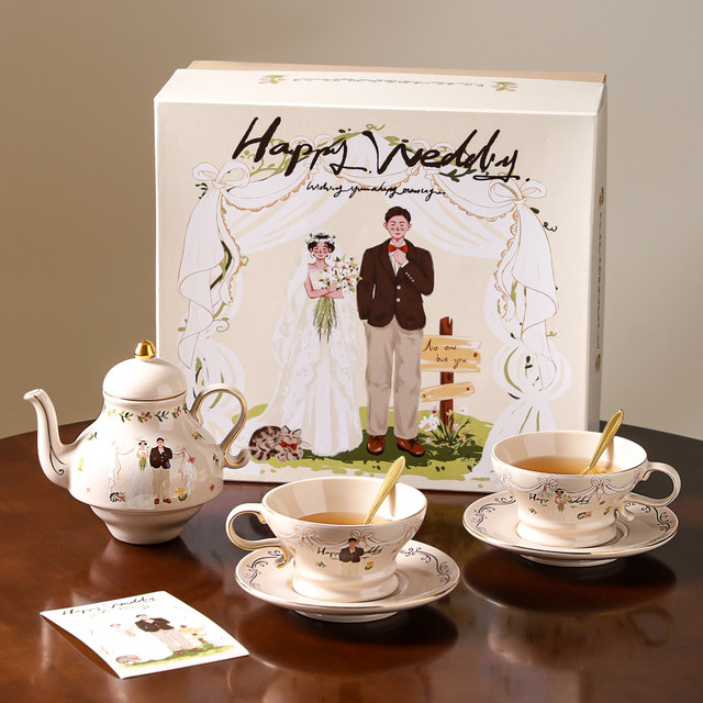 Kawashimaya couple tea set wedding gift