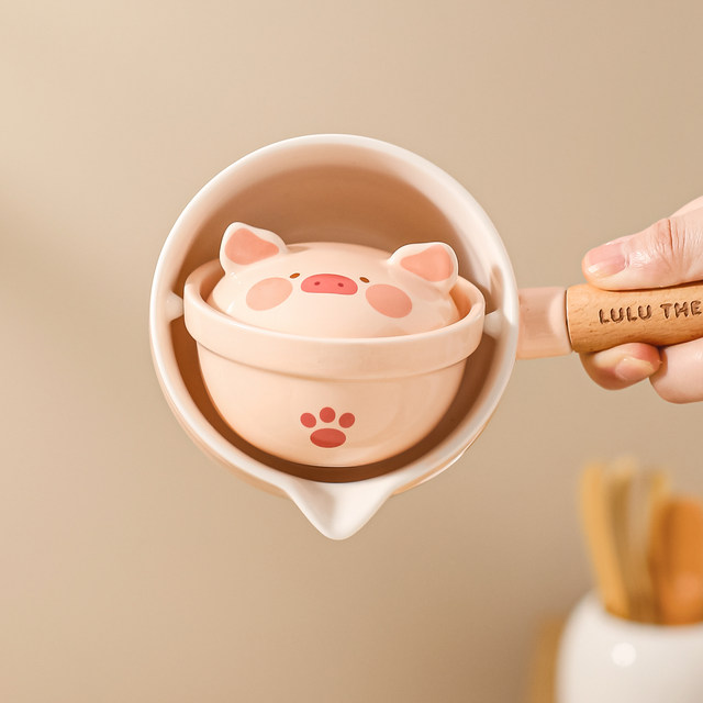 Kawashimaya & LuLu pig tea set birthday gift