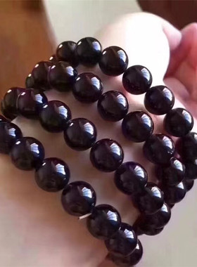 男女款单圈情人节生日礼物黑碧玺