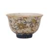 Blue and white flint red ceramic tea cup home master cup single high-end Chinese style ancient kung fu tea set cup