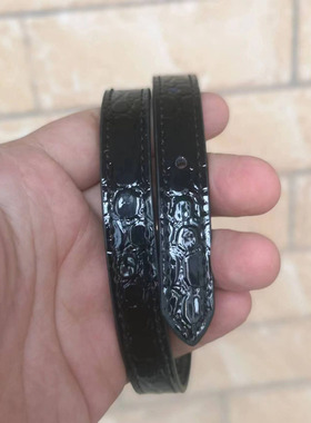 圣罗兰曼哈顿包亮皮鳄鱼纹延长带