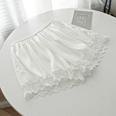 春夏新品甜美舒适睫毛蕾丝绸缎短裤 欧朵妮打底裤