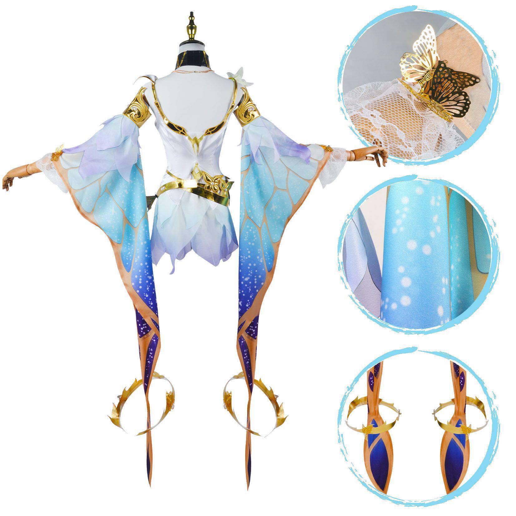 北水商贸王者荣耀COS服貂蝉新版金色仲夏夜之梦cosplay动漫少女