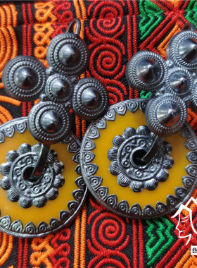 复古民族风彝阿朵女其他耳环纯银