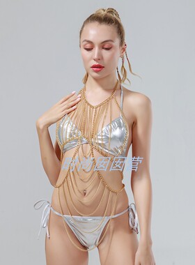 欧美流行身体链重金属扭链女饰品