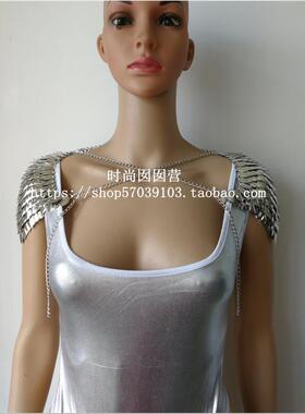 欧美重工面具拍摄饰品身体链