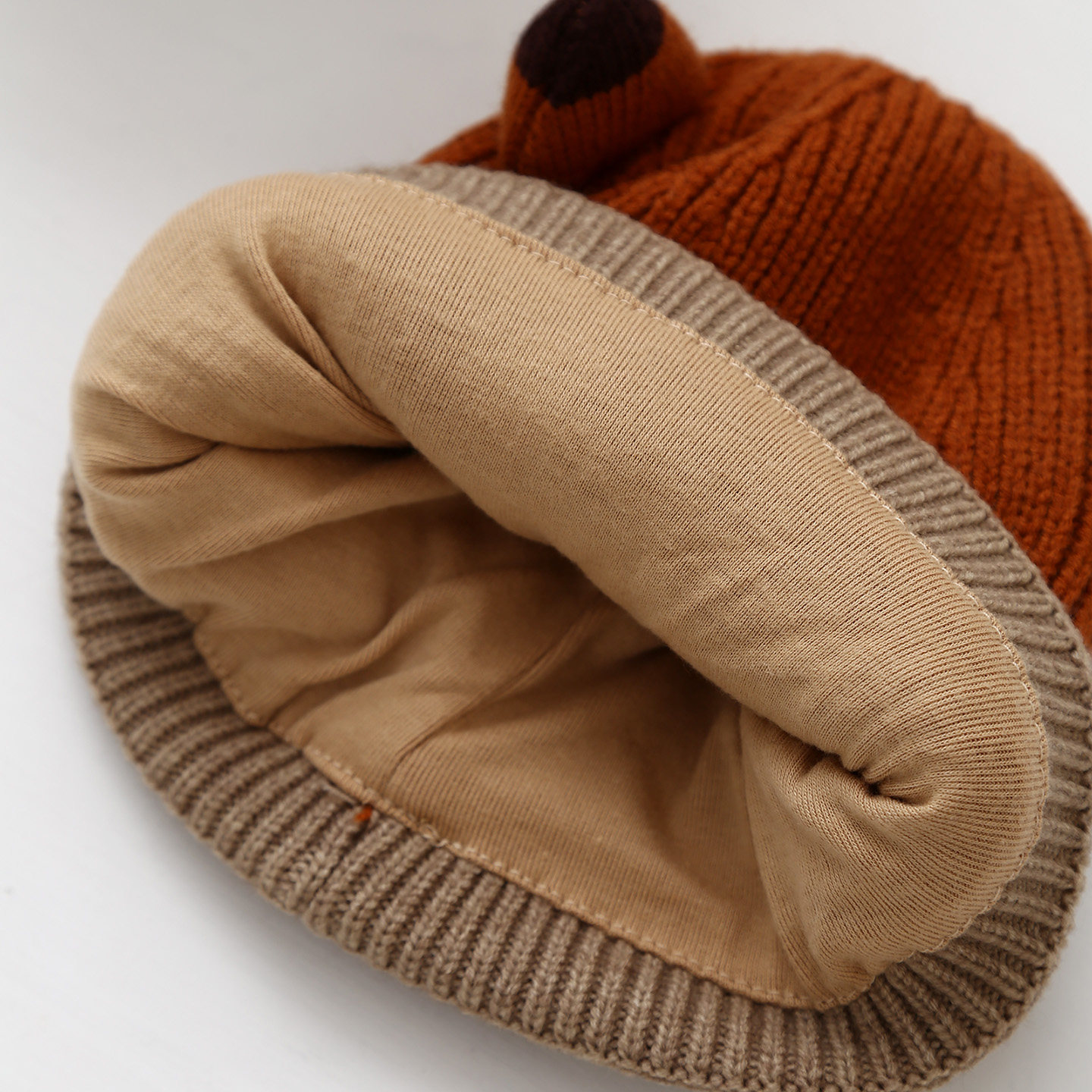 婴儿帽子秋冬季男女宝宝毛线帽可爱超萌护耳帽保暖加厚套头针织帽,淘宝优惠券,粉丝福利购,淘宝优惠卷