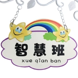 Индивидуальный учебный класс обучения по торговле детским садом для поддержки основной и средней школы Creative Classroom Door Card Cute Logo