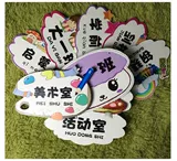 Индивидуальный учебный класс обучения по торговле детским садом для поддержки основной и средней школы Creative Classroom Door Card Cute Logo