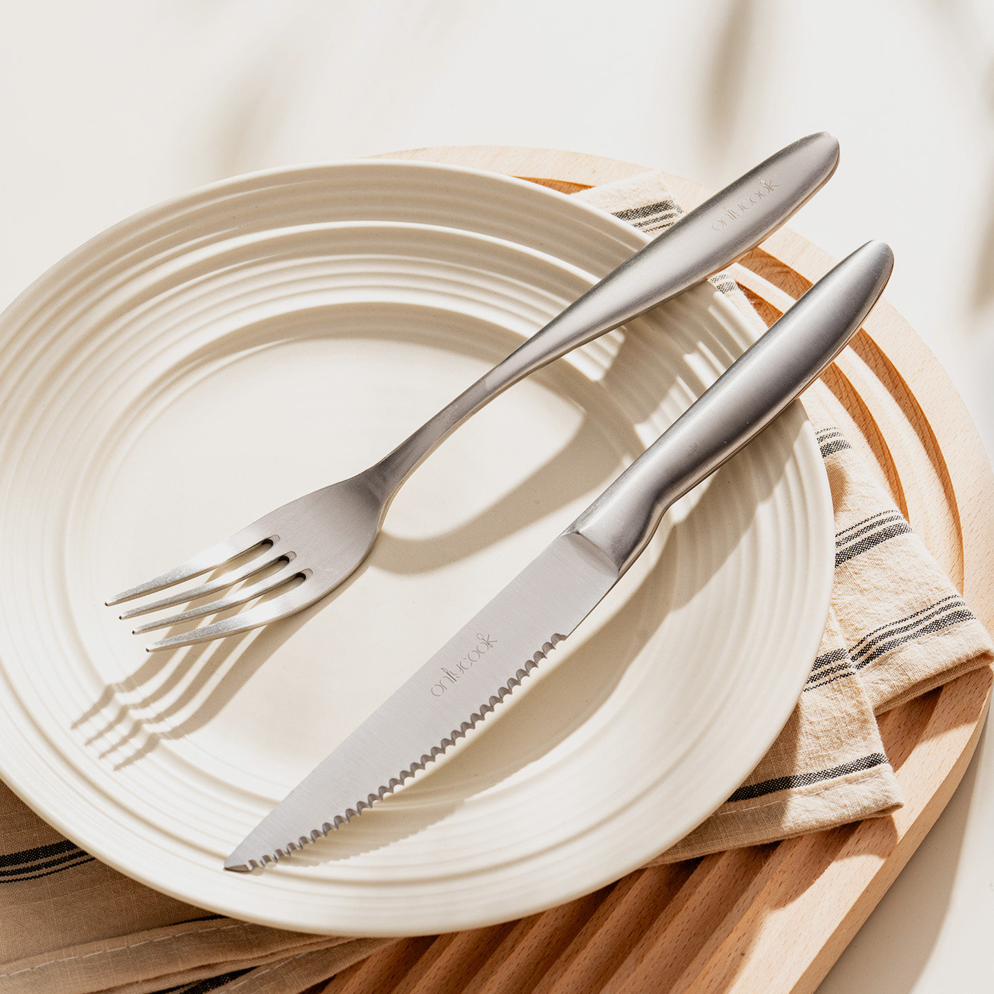 onlycook 欧式304不锈钢牛排刀切牛扒专用西餐餐具食品级刀叉套装,淘宝优惠券,粉丝福利购,淘宝优惠卷