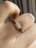 Natural Burmese Jade A Grade High Ice Floating Flower Shape Beads 925 Broken Silver Bullet Ring