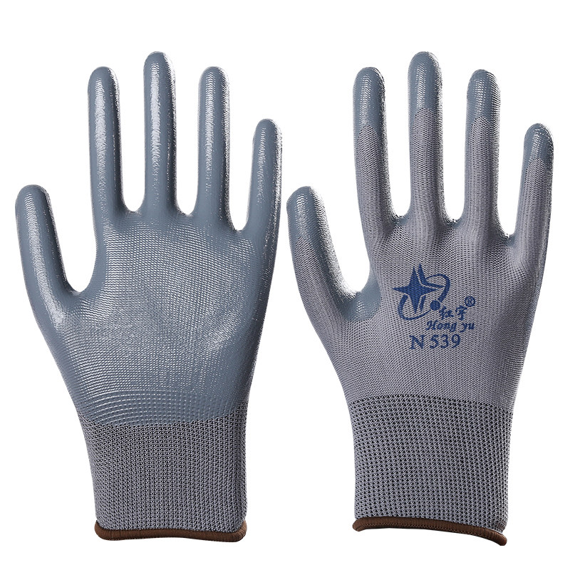 12双包邮星宇红宇N539丁青浸胶劳保手套机械耐磨耐油防护手套N529,淘宝优惠券,粉丝福利购,淘宝优惠卷