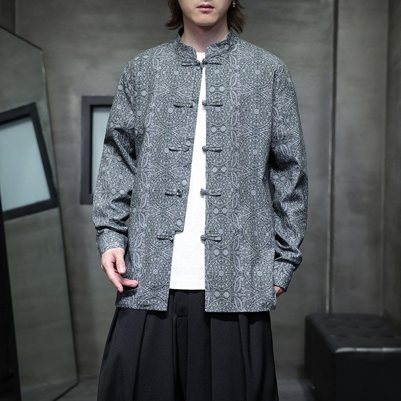 云南男装穿搭上衣西双版纳傣族服装传统民族服饰改良成人特色衣服,淘宝优惠券,粉丝福利购,淘宝优惠卷