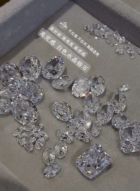 XIAOANAIL高品质高碳透明美甲锆石钻水晶强切割面指甲DIY饰品贴钻
