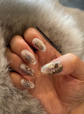 XIAO A NAIL人气新款多彩混装哑光色金属铆钉美甲饰品指甲DIY贴片