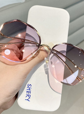 2022 Rimless Sunglasses Fashion Sunglasses Women Tide Vasos