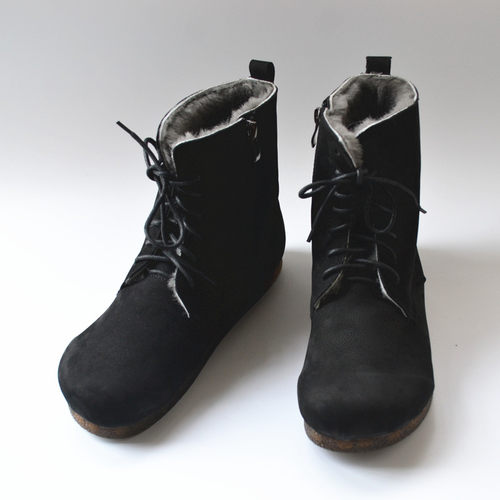 男保暖休闲软底大棉鞋真皮全羊毛纯雪地靴子柔软复古日系森系外贸 - 图0