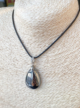 太赫兹水滴吊坠矿石情侣项链挂件