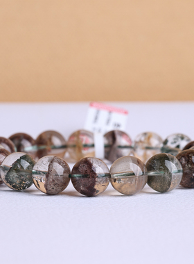 天然一线天四季风景花幽灵手链