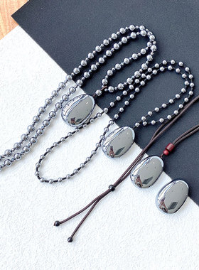 太赫兹水滴蛋面项链吊坠