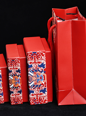 红色创意手提手串吊坠盒子饰品高级感礼物收纳盒