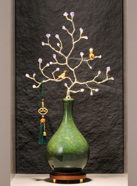 岁岁平安麦穗葫芦摆件入户玄关大麦新中式装饰品高档乔迁开业礼物