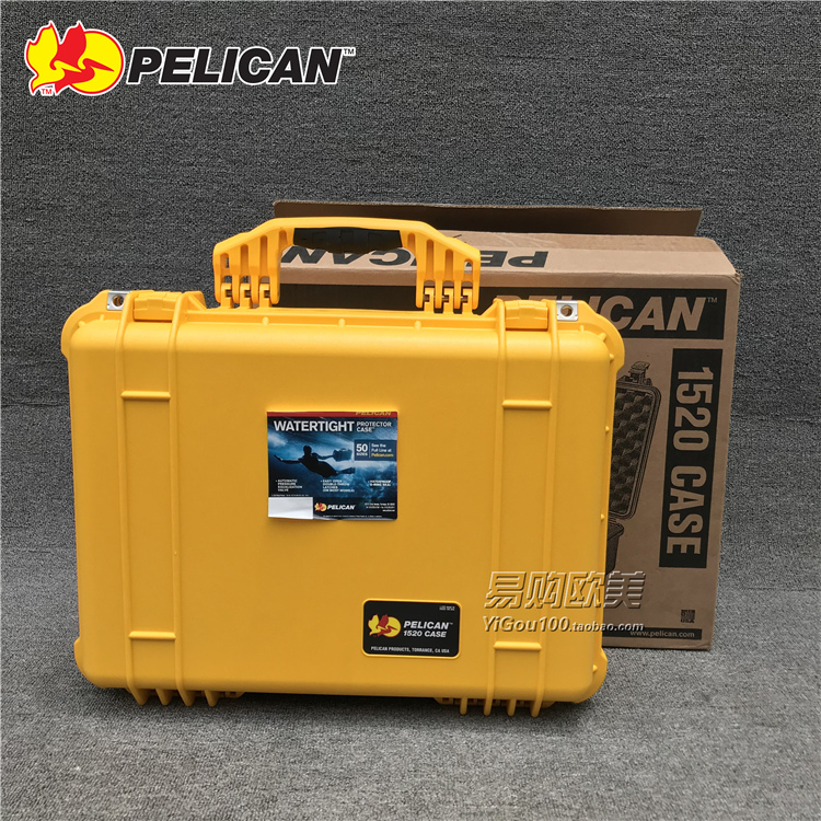 进口美国Pelican派力肯1520仪器设备安全箱防水防潮抗压工程箱 - 图0