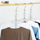 Stainless steel wardrobe chain foldable storage rack multi-function hook hanger 10-hole household balcony drying rack