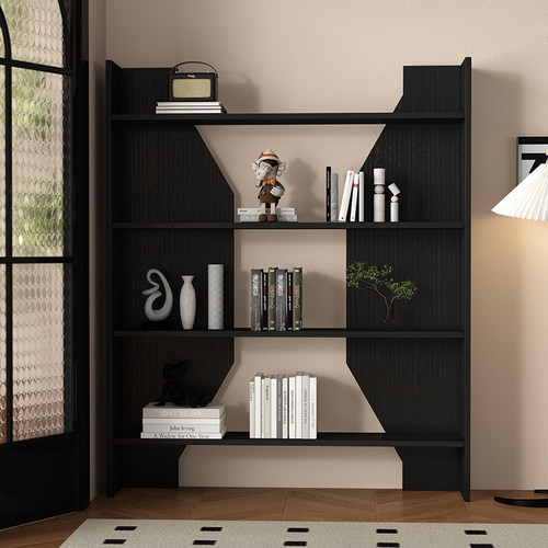 中古书架博古架摆件置物架现代简约客厅隔断架中式网红杂志展示架 - 图0