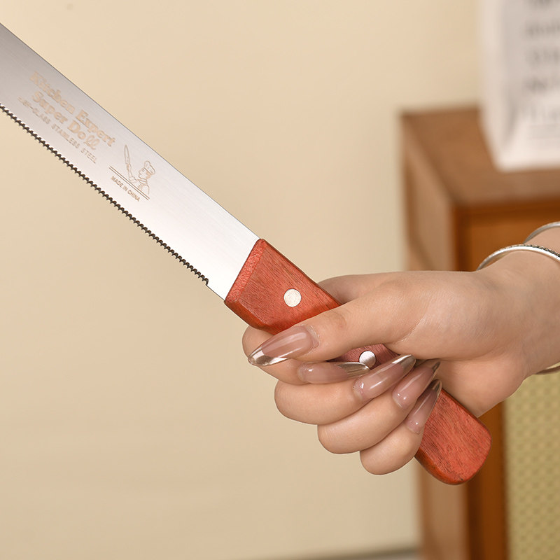 不锈钢锯齿刀面包刀切片切面不掉渣蛋糕分片吐司锯刀烘焙刀具工具,淘宝优惠券,粉丝福利购,淘宝优惠卷