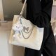 Simple shoulder large capacity commuter tote bag