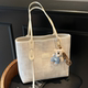 High-end single-shoulder large bag for women summer 2026 new versatile large-capacity tote bag college student class commuting bag