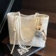 High-end single-shoulder large bag for women summer 2026 new versatile large-capacity tote bag college student class commuting bag