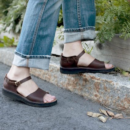 涼鞋款 極光鞋正品 美國AURORA SHOES 20多年品牌手工全牛皮鞋