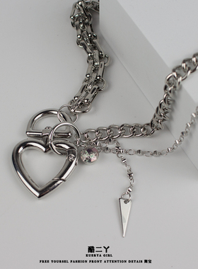 2024年新款爱心项链choker女项圈