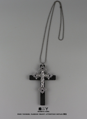 Lolita礼赞cos修女双十字架项链
