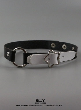 爱心星星项链亚文化颈圈锁骨链