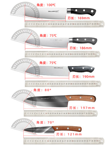 家用厨房菜刀厨师料理寿司主厨刀水果刀切菜切肉切片刀多用刀 - 图3