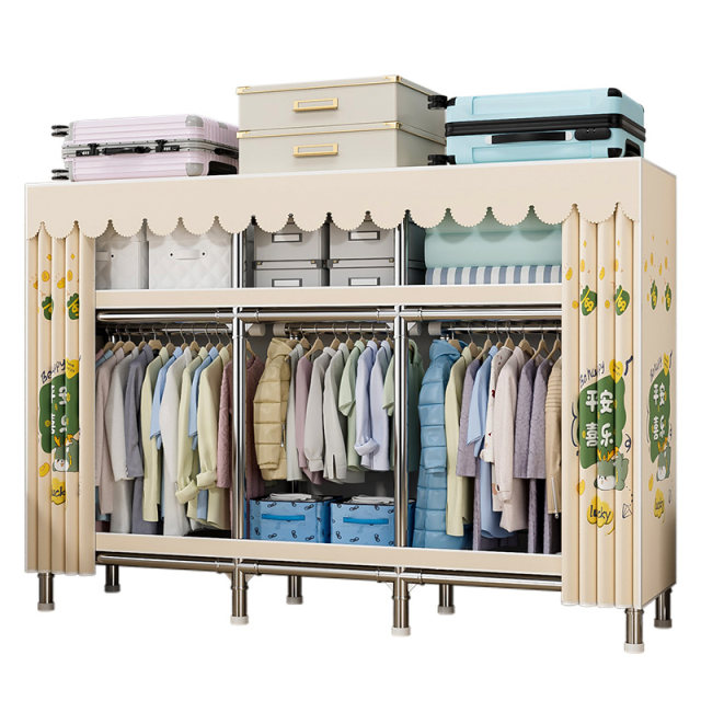 Alloy joint simple wardrobe weight bearing 1500 catties+