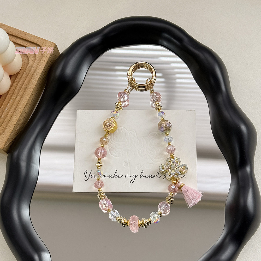 Clove 中国结流苏手机链短款新中式钥匙扣装饰绳国风痛包包挂件女,淘宝优惠券,粉丝福利购,淘宝优惠卷