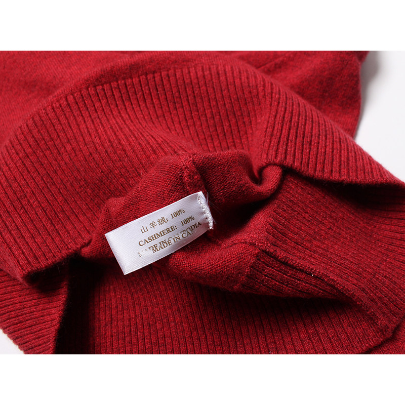 云~多 篙贵深红~100%山羊绒衫女 显瘦2025秋冬内搭针织衫圆领毛衣,淘宝优惠券,粉丝福利购,淘宝优惠卷