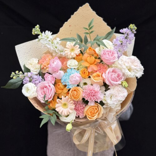 西安鲜花店同城速递玫瑰向日葵百合花束送女友闺蜜妈妈生日表白 - 图1