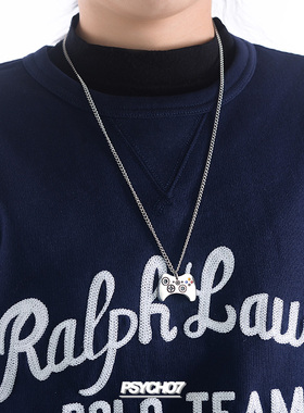 PSYCHO7游戏机手柄项链男女嘻哈街头个性ins百搭毛衣链情侣卫衣链