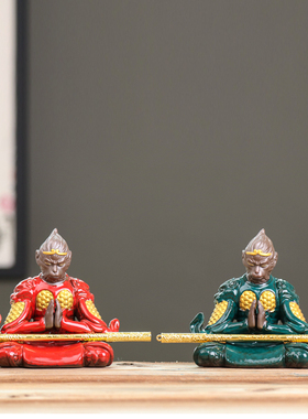 精品复古紫砂齐天大圣功夫茶具