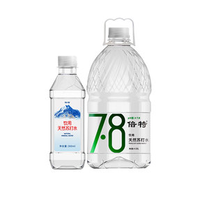 倍特天然大桶装水 无糖苏打水 组合装[4.55L*4+360ml*6瓶]